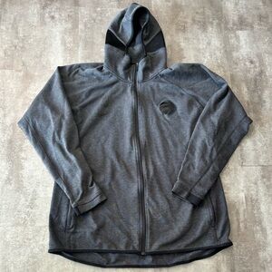 Nike Toronto Raptors Thermal Full Zip Hoodie Mens XL Tall Gray Black